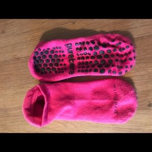 Pink Pure Barre socks medium